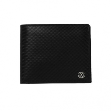 Logo trade promotional gifts image of: Money wallet Rhombe, black