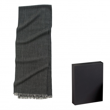 Logo trade advertising product photo of: Wool scarf Rhombe, black