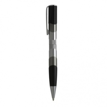 Logo trade promotional giveaways image of: Ballpoint pen Mantle, black