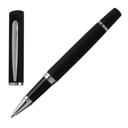Logo trade promotional items image of: Rollerball pen Soft, black