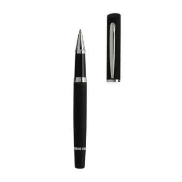Logo trade promotional merchandise image of: Rollerball pen Soft, black