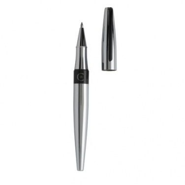 Logotrade promotional item image of: Rollerball pen Frank Chrome, grey