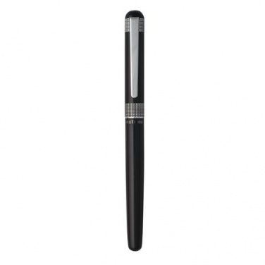 Logo trade corporate gifts image of: Fountain pen Mesh, black