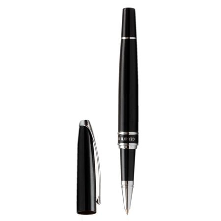 Logotrade promotional giveaways photo of: Rollerball pen Silver Clip, black