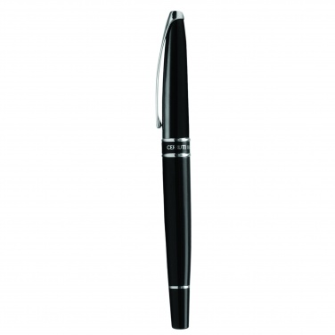 Logo trade promotional product photo of: Rollerball pen Silver Clip, black
