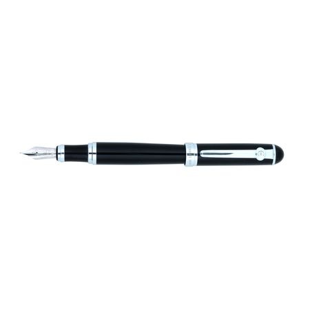 Logo trade promotional items image of: Fountain pen West, black