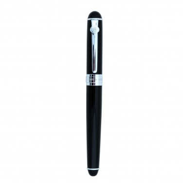 Logo trade corporate gifts image of: Rollerball pen West, black