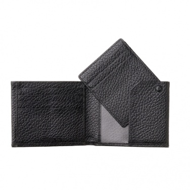 Logo trade promotional gifts picture of: Card wallet Escape, black
