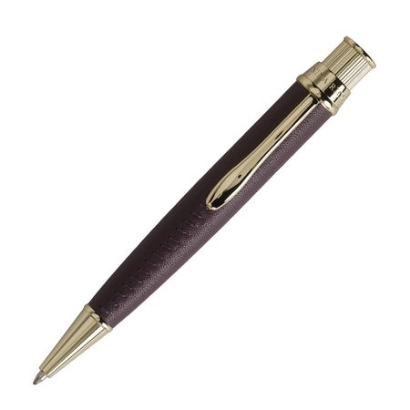 Logotrade promotional item picture of: Ballpoint pen Evidence Leather Burgundy