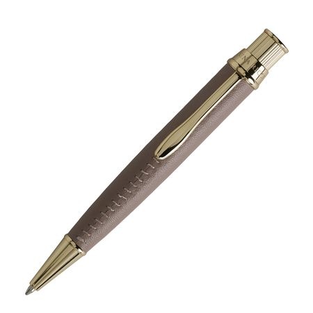 Logotrade promotional products photo of: Ballpoint pen Evidence Leather Sandy Pink