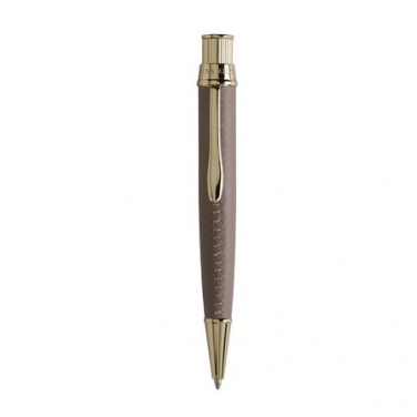 Logo trade promotional giveaways picture of: Ballpoint pen Evidence Leather Sandy Pink