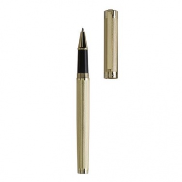Logotrade corporate gift image of: Rollerball pen Ciselé, gold