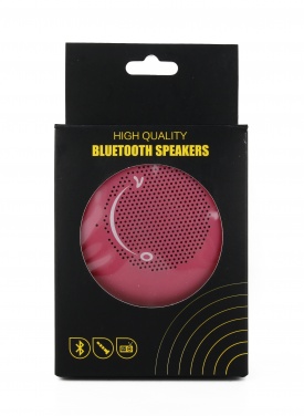 Logo trade promotional giveaways image of: Silicone mini speaker Bluetooth, blue