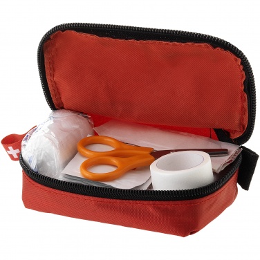 Logo trade promotional merchandise image of: 20-piece first aid kit, red