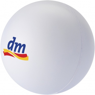 Logo trade advertising product photo of: Cool round stress reliever, white