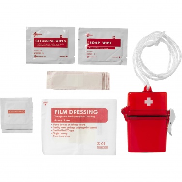 Logo trade corporate gift photo of: Haste 10-piece first aid kit, red