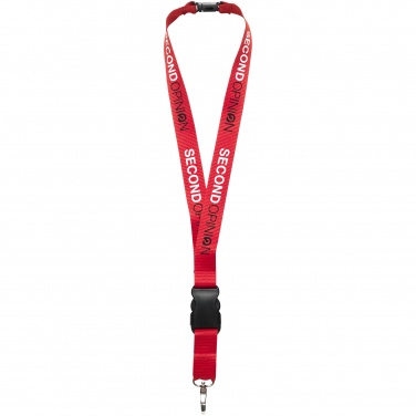 Logotrade promotional gift image of: Yogi lanyard with detachable buckle, red