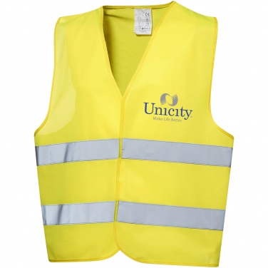 Logo trade promotional gift photo of: Professional safety vest in pouch, yellow