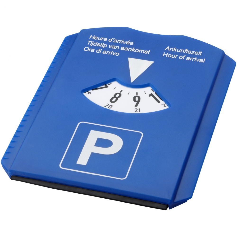 Logotrade promotional gift picture of: 5-in-1 parking disk, blue