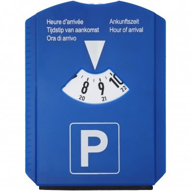 Logo trade promotional items image of: 5-in-1 parking disk, blue