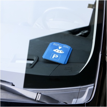 Logo trade promotional merchandise photo of: 5-in-1 parking disk, blue
