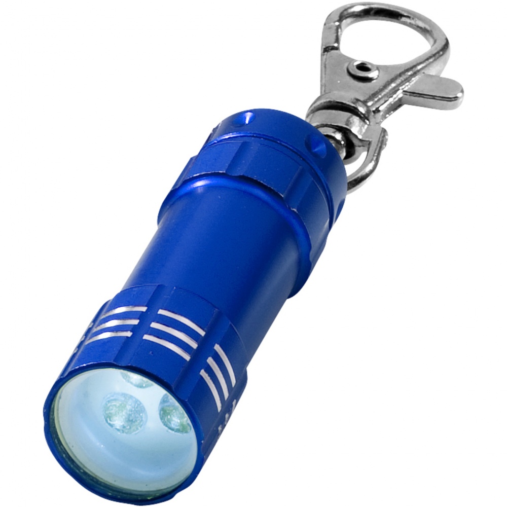 Logo trade promotional giveaways image of: Astro key light, blue