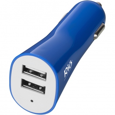 Logotrade promotional item picture of: Pole dual car adapter, blue