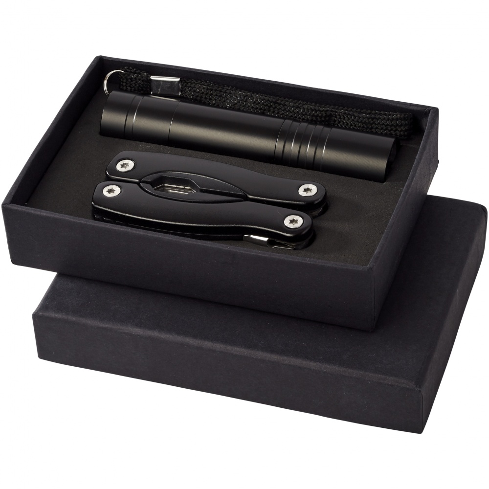 Logo trade business gift photo of: Scout gift set, black