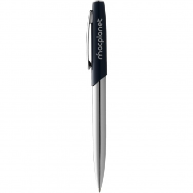 Logo trade promotional merchandise photo of: Geneva ballpoint pen, dark blue