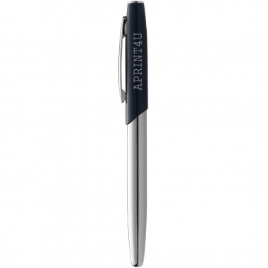 Logo trade advertising products picture of: Geneva rollerball pen, dark blue