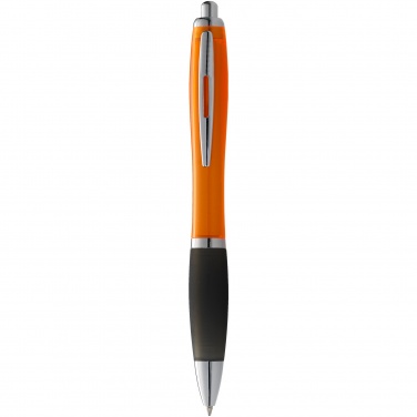 Logo trade advertising products image of: Nash ballpoint pen, orange