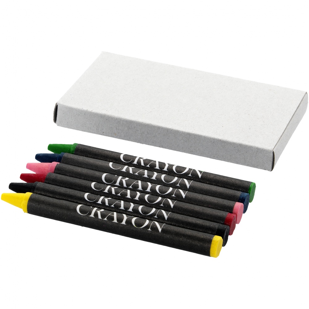 Logo trade promotional item photo of: 6-piece crayon set