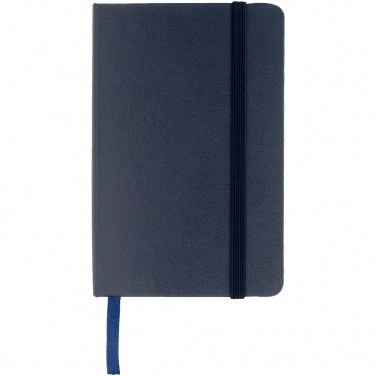 Logo trade business gifts image of: Classic pocket notebook, dark blue