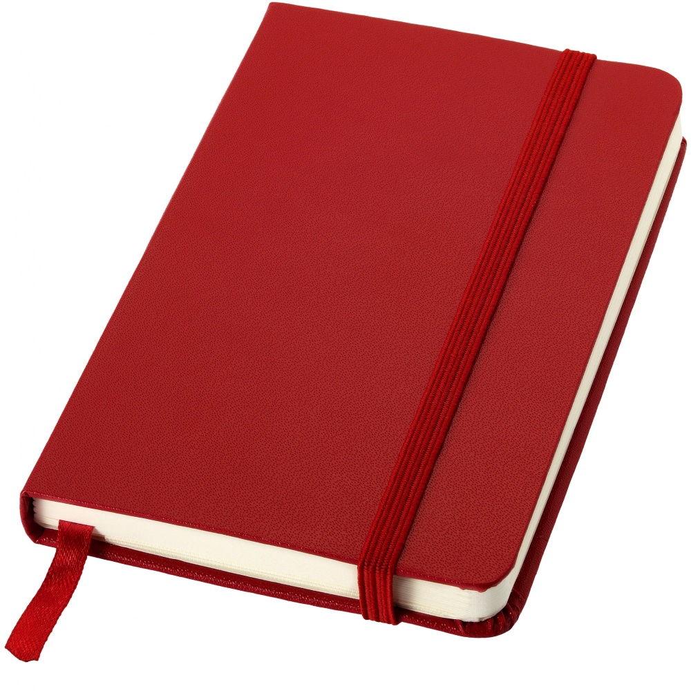 Logo trade corporate gift photo of: Classic pocket notebook, red