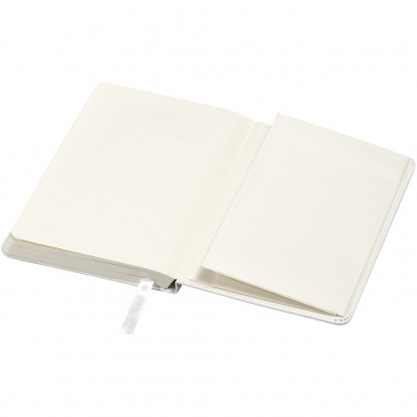 Logo trade promotional merchandise image of: Classic pocket notebook, white