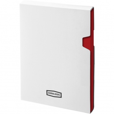 Logo trade corporate gifts image of: Executive A4 hard cover notebook, red