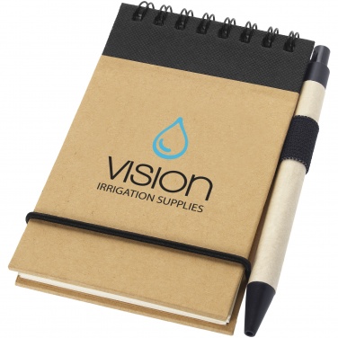 Logo trade promotional items picture of: Zuse jotter with pen, black