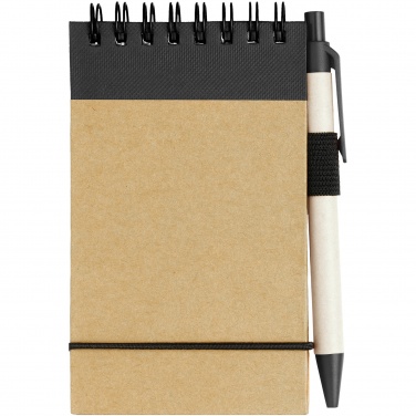 Logo trade promotional giveaways picture of: Zuse jotter with pen, black