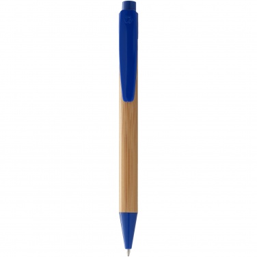 Logo trade promotional giveaways picture of: Borneo ballpoint pen, blue