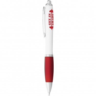 Logo trade corporate gifts image of: Nash Ballpoint pen, red