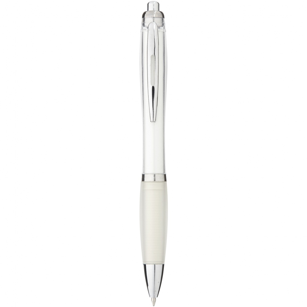 Logo trade promotional product photo of: Nash ballpoint pen, white