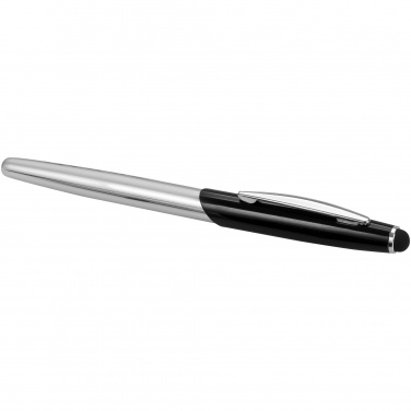Logotrade promotional merchandise photo of: Geneva stylus ballpoint pen and rollerball pen gift, black