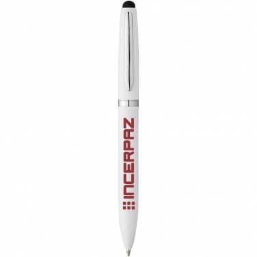 Logo trade promotional giveaways picture of: Brayden stylus ballpoint pen, white