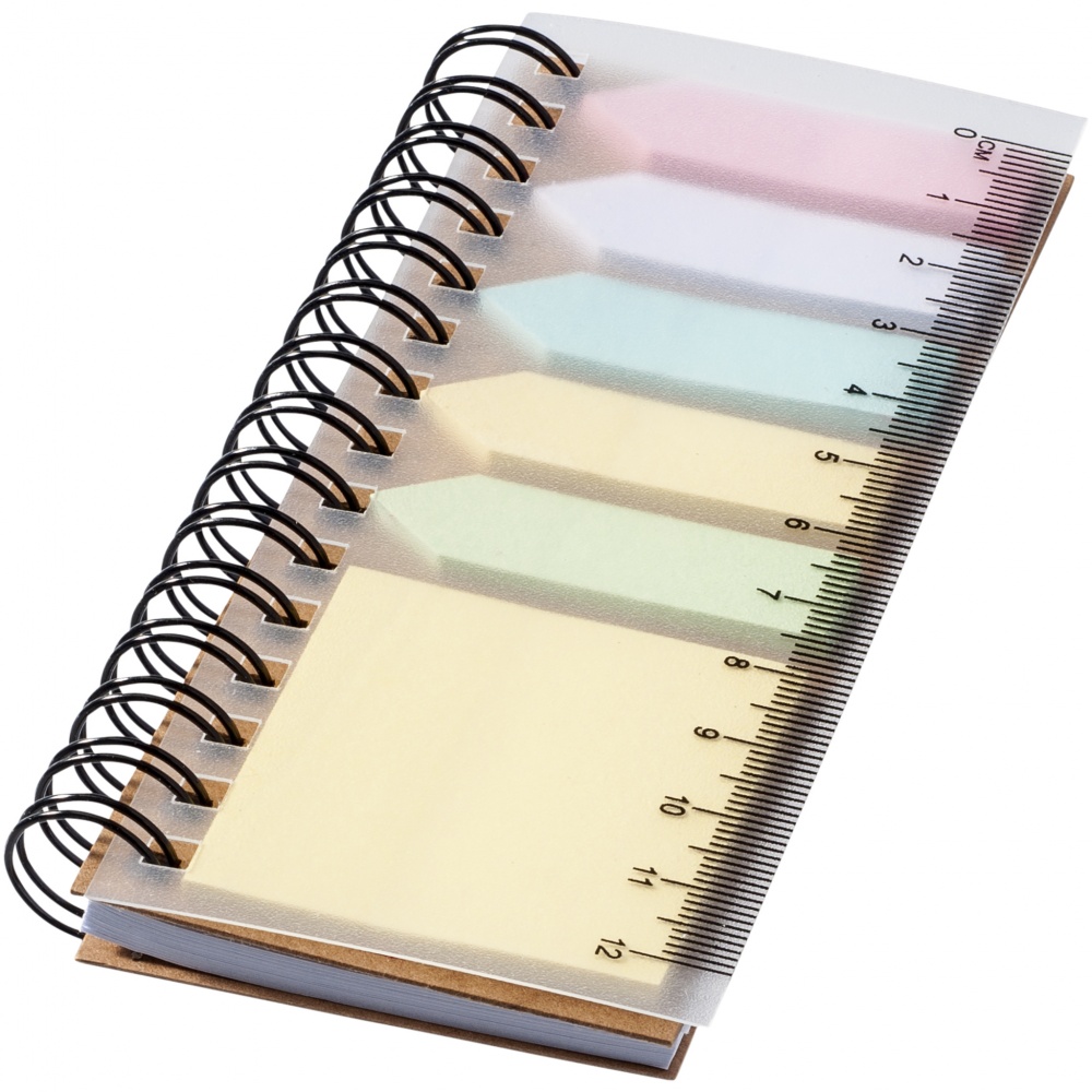 Logo trade promotional items image of: Spiral sticky note book