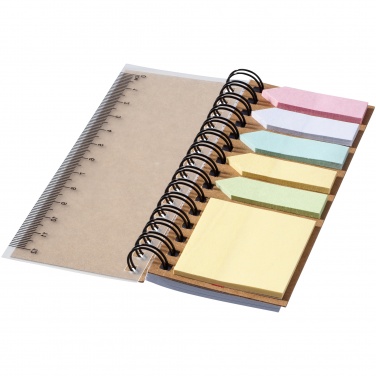Logo trade promotional item photo of: Spiral sticky note book