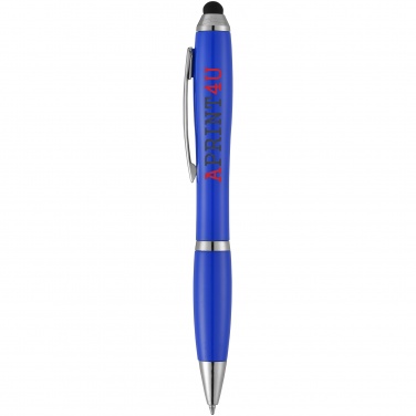 Logotrade promotional giveaway picture of: Nash stylus ballpoint pen, blue