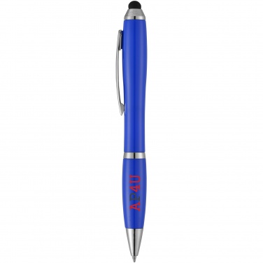 Logotrade advertising product picture of: Nash stylus ballpoint pen, blue