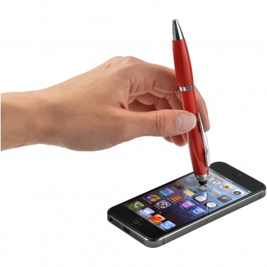 Logotrade promotional gift image of: Nash stylus ballpoint pen, red