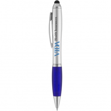 Logotrade advertising products photo of: Nash stylus ballpoint pen, blue