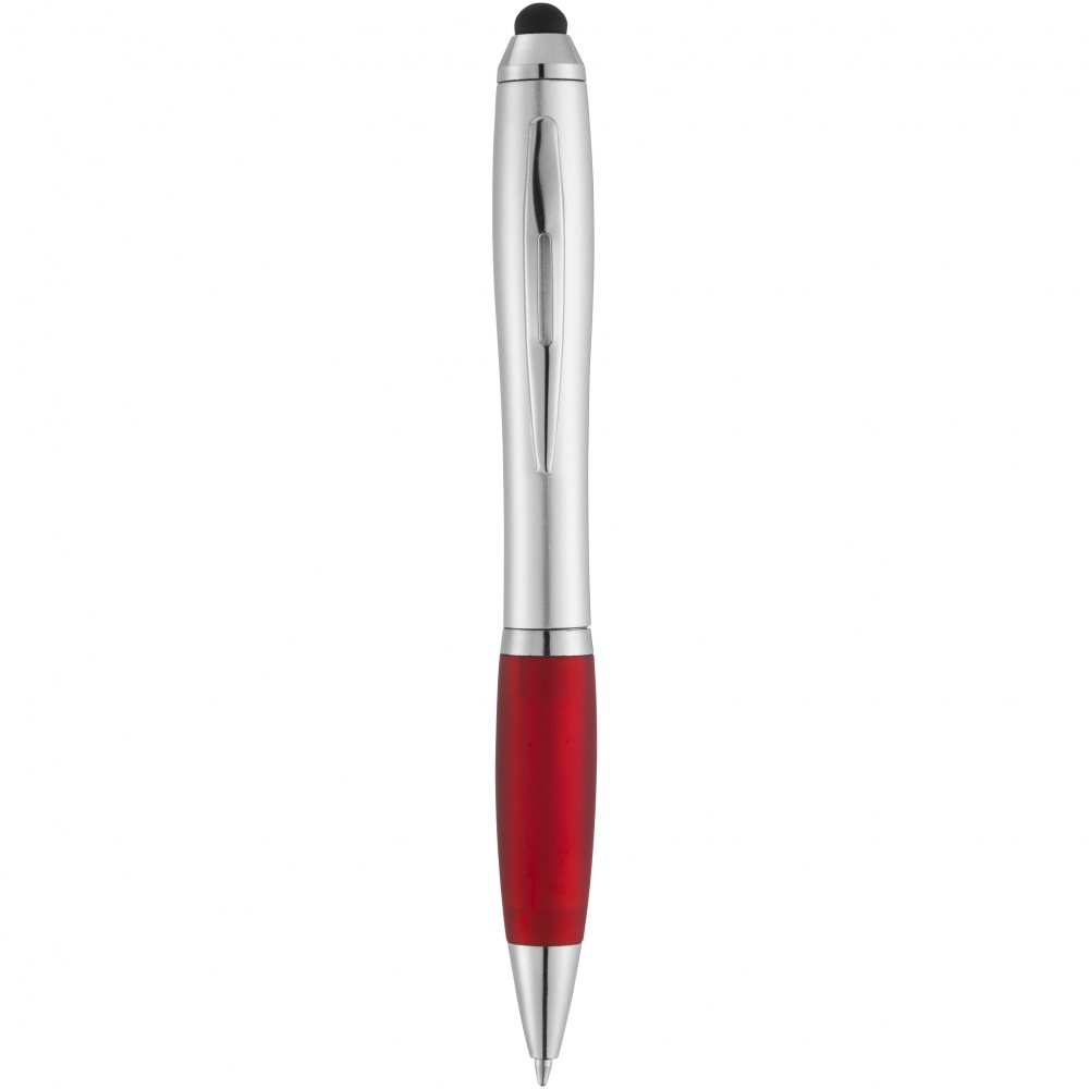 Logotrade corporate gift image of: Nash stylus ballpoint pen, red